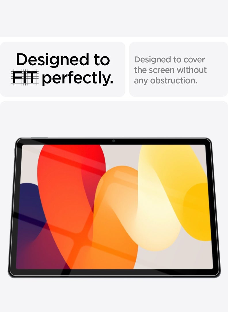 ثيودور واقي شاشة لجهاز Redmi Pad SE 11 بوصة 2023، زجاج مقسى بصلابة 9H، سهل التركيب وخالي من الفقاعات، تغطية كاملة وحافظة مضادة للخدش - شفاف - Image 5